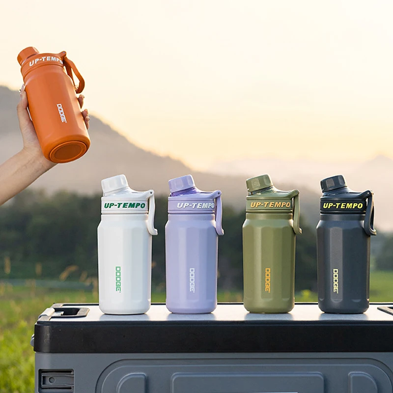 

520/670 мл термос из нержавеющей стали с двойными стенками, термос с соломой, прямой напиток, спортивная бутылка для воды на открытом воздухе, термокружка, подарок