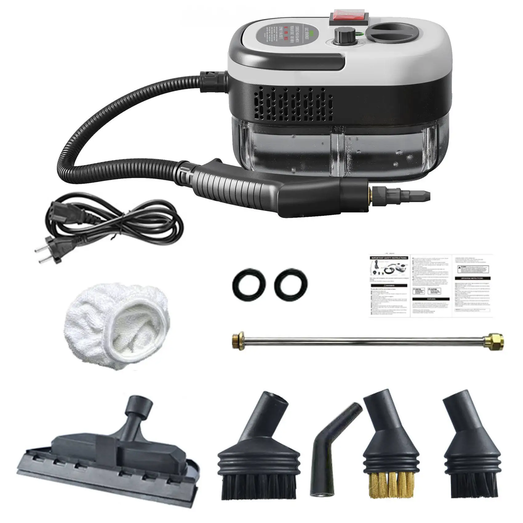 

2500W Steam Cleaner 220V/110V High Pressure High Temperature Household Handheld Steam Cleaner for Air Conditioner Kitchen Car