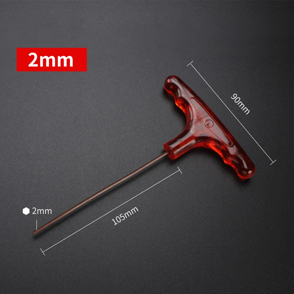 

T-type Inner Hex Wrench Mills Alloy Steel 2-10mm Spanner Hand Tool Nut Driver T-Handle T Shaped T-type Auto Long Motorycle