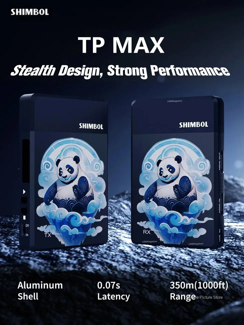 SHIMBOL TP MAX نظام نقل الفيديو اللاسلكي جهاز ريسيفر استقبال وإرسال لاسلكي 1080P 350m نقل للتصوير الفوتوغرافي والفيديو