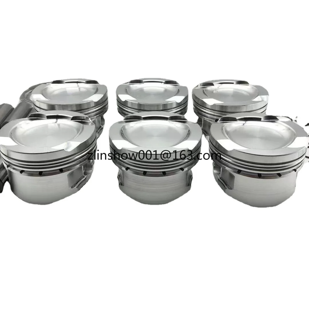 Best quality Forged pistons 84mm N54 Forged Pistons with pins and rings for  N54 N54B30