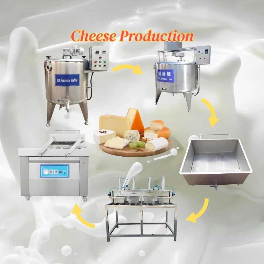 Mozzarella Cheese Production Line Mozzarella Cheese Stretch Making Machine