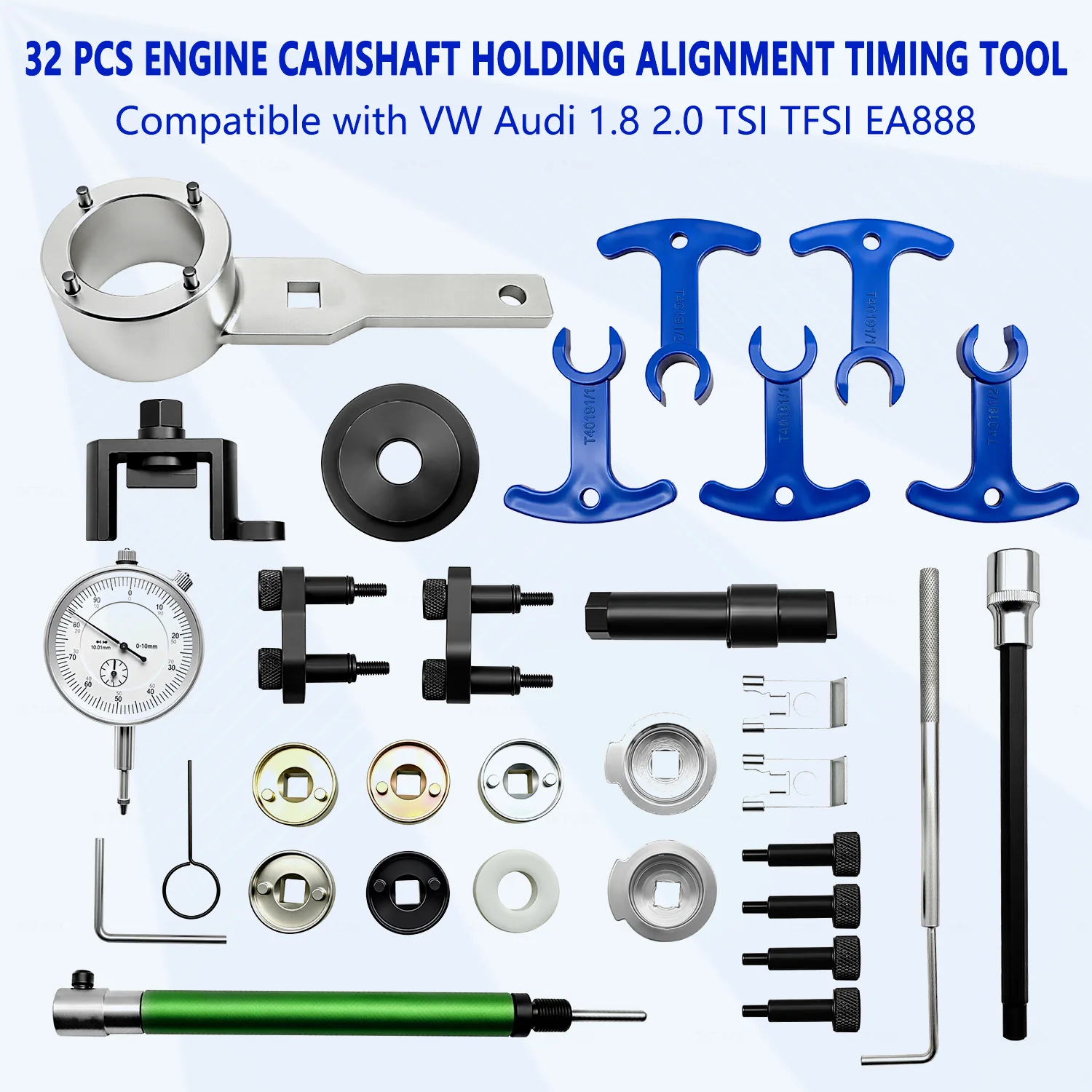 EA888 Crankshaft Timing Position Tool Set for Volkswagen Audi 1.8 2.0 TSI TFSI, OEM T10352 T40196 T40271 T10368