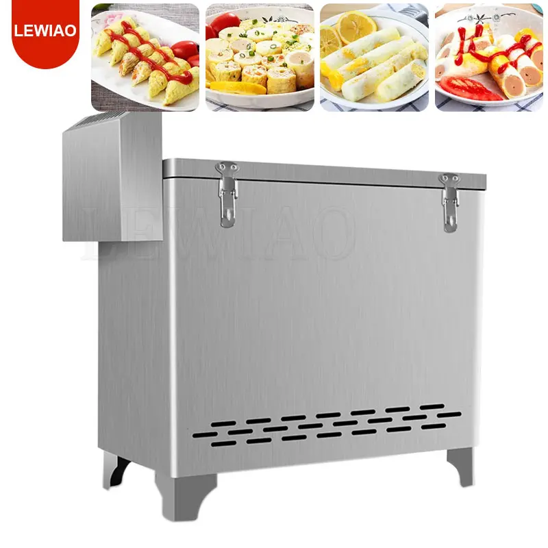 Máquina comercial de salsicha para ovos de café da manhã tipo gás, máquina comercial para grelhar cachorro-quente