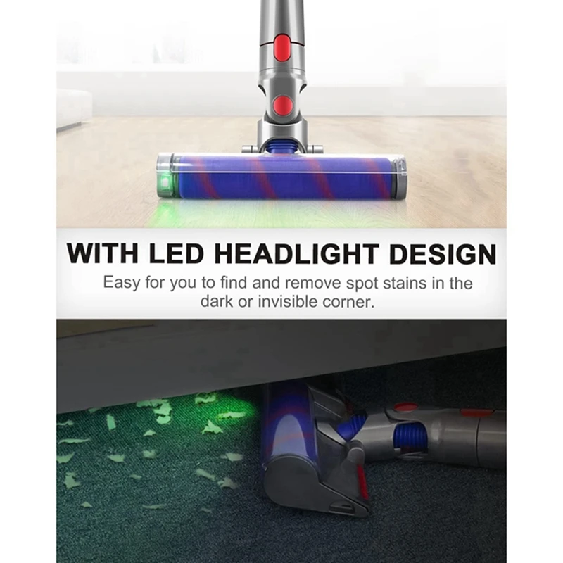 Мягкий валик щетка для Dyson V10 Digital Slim/SV18/V12, тонкие беспроводные стики для пылесосов, аксессуары для деревянного пола