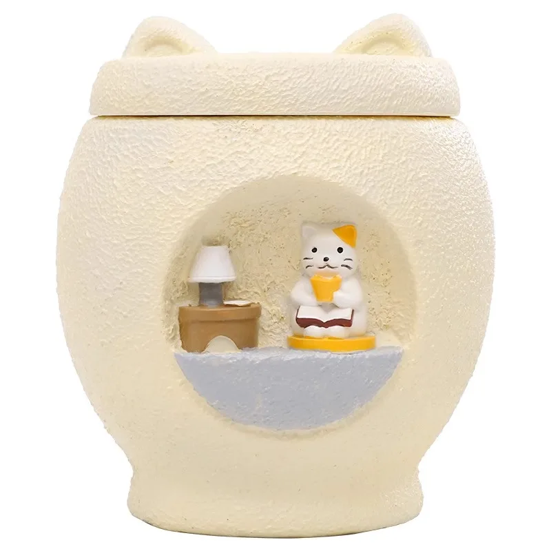 

cat and dog urn, pet cremation funeral, environmentally friendly resin hair commemorative collection jar