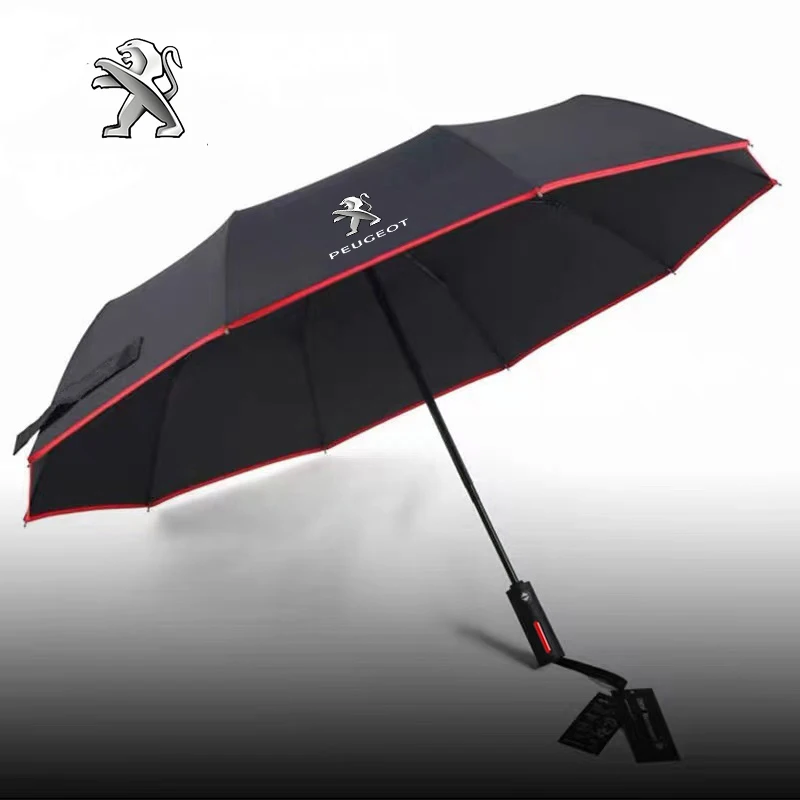 

Car Automatic Folding Windproof Sunshade Umbrella For Peugeot 206 5008 207 408 508 208 301 308 407 2008 3008 4008 GT RCZ GTLine
