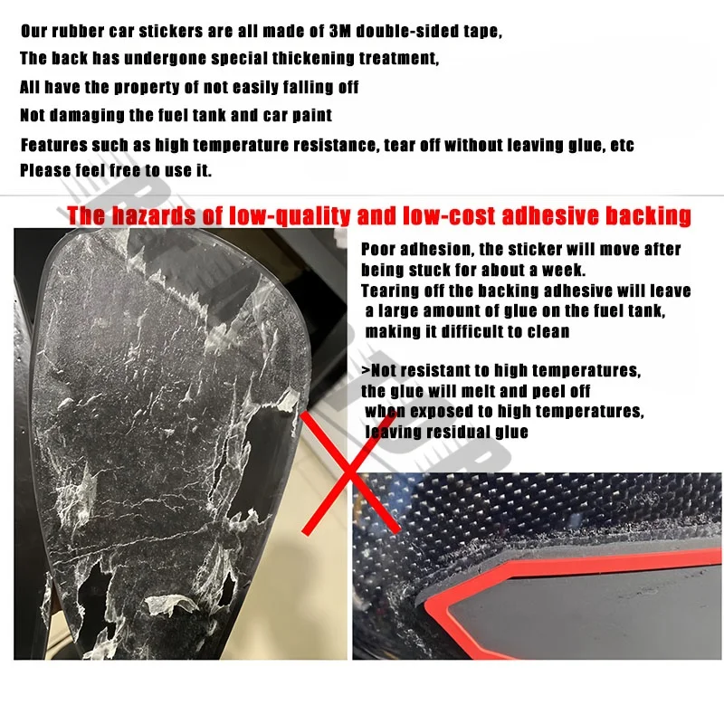 Fit For ER6N ER-6N 2006-2015 Motorcycle Protector Anti Slip Tank Pad Sticker Gas Knee Grip Traction Side Decorative Paper