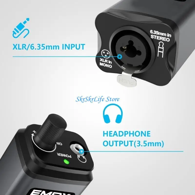 

E65E Clear Auditory Headphone Amplifier 24Bit 192kHz OTG Compatible for Mobile and Instrument Use