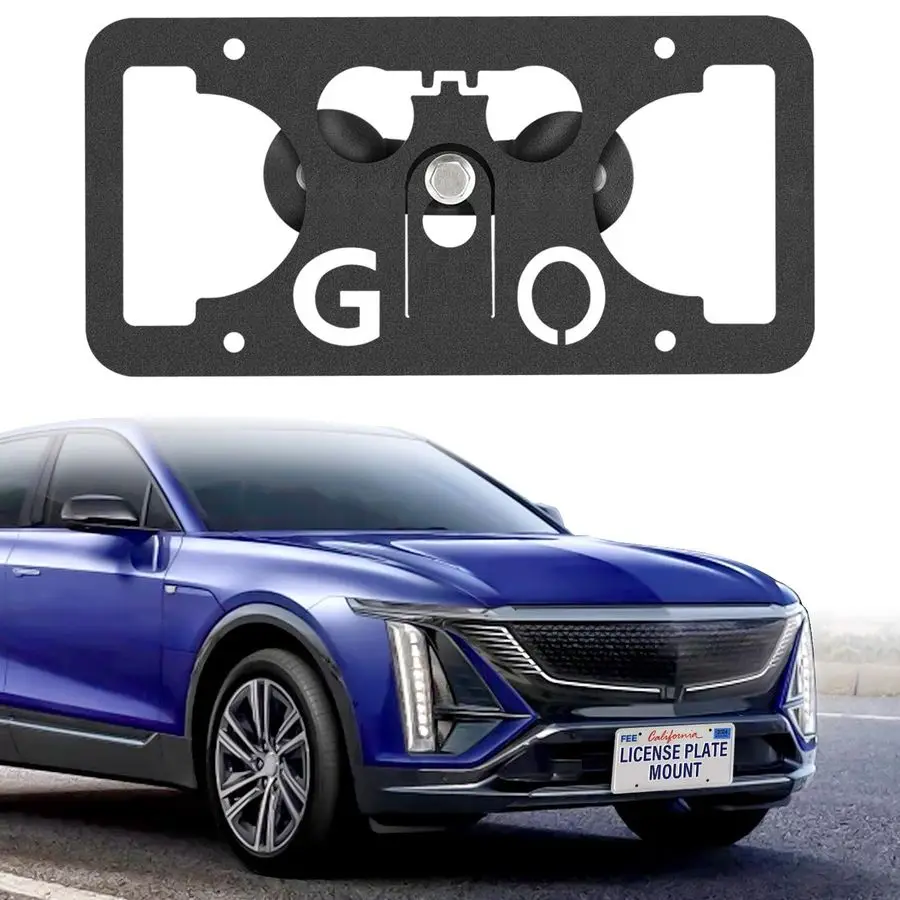 

Drill Front License Plate Bracket Mount Kit Compatible with Cadillac Lyriq 20232025, Front Bumper License Plate Mounting Kit