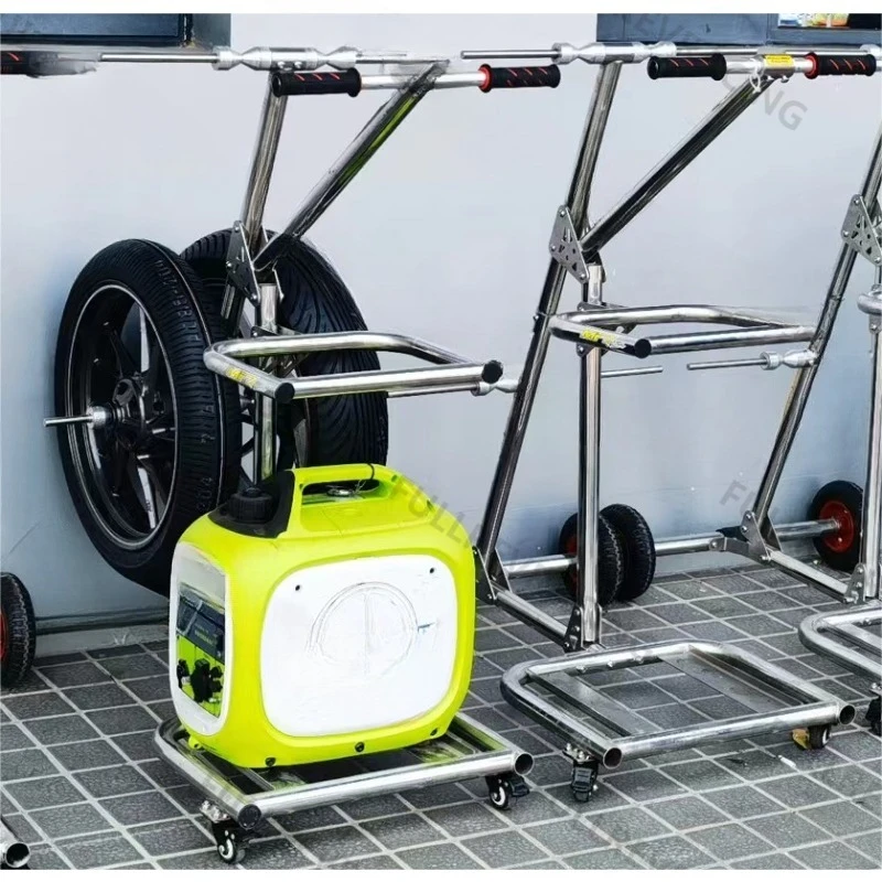 Suitable for motorcycle maintenance inspection tools, stainless steel tire racks, multi-functional models