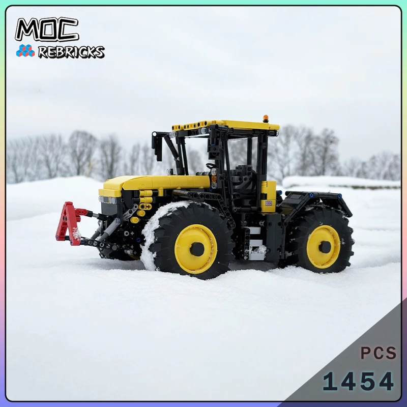 

City Farm Fast Road Transportation Agricultural Tractor MOC Building Blocks Assembly Model Toys Children's Christmas Gifts