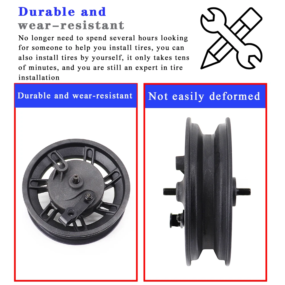 

8 1/2x2 Aluminum Rim Drum Brake Hub For Xiaomi Mijia M365 8.5 Inch Electric Scooter Wheel Tire Parts