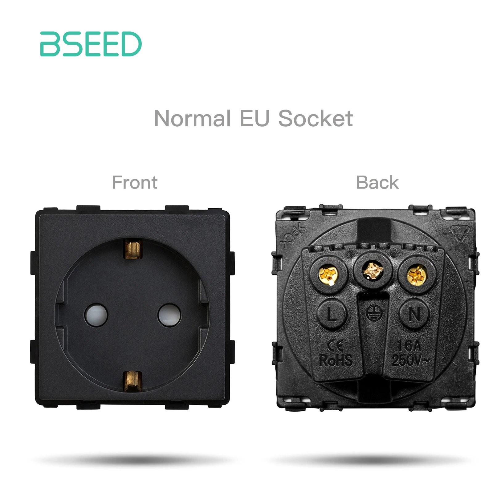 BSEED EU Wand Kunststoff Panel Mit Doppel Internet Buchse CAT5 RJ45 ST TV USB Funktion Teile Steckdose DIY Kostenlose Kombination