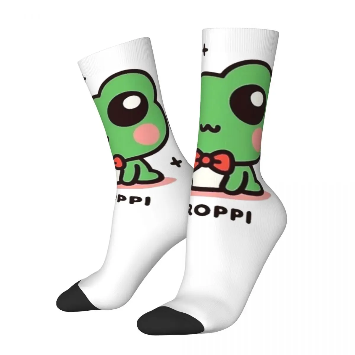 Medias Keroppi sanrio calcetines de moda personalizados calcetines antideslizantes de otoño calcetines suaves cálidos para monopatín para hombre