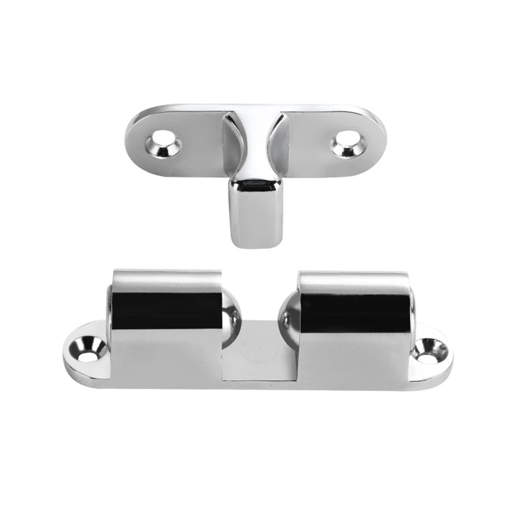 

Invisible Door Stopper Floor Mounted Zinc Alloy with Rubberized Base Non Punching Design for Door Swing Prevention and Control