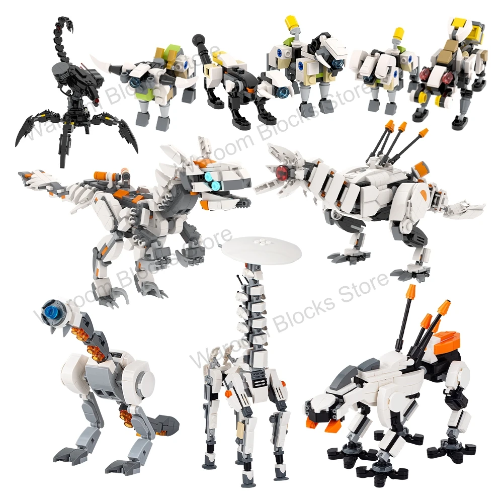 Figuras de juego MOC, ladrillos Horizon Etcher, ensamblaje de animales, bloques de construcción compatibles, juguetes para niños, adultos, amigos, decoración de regalo