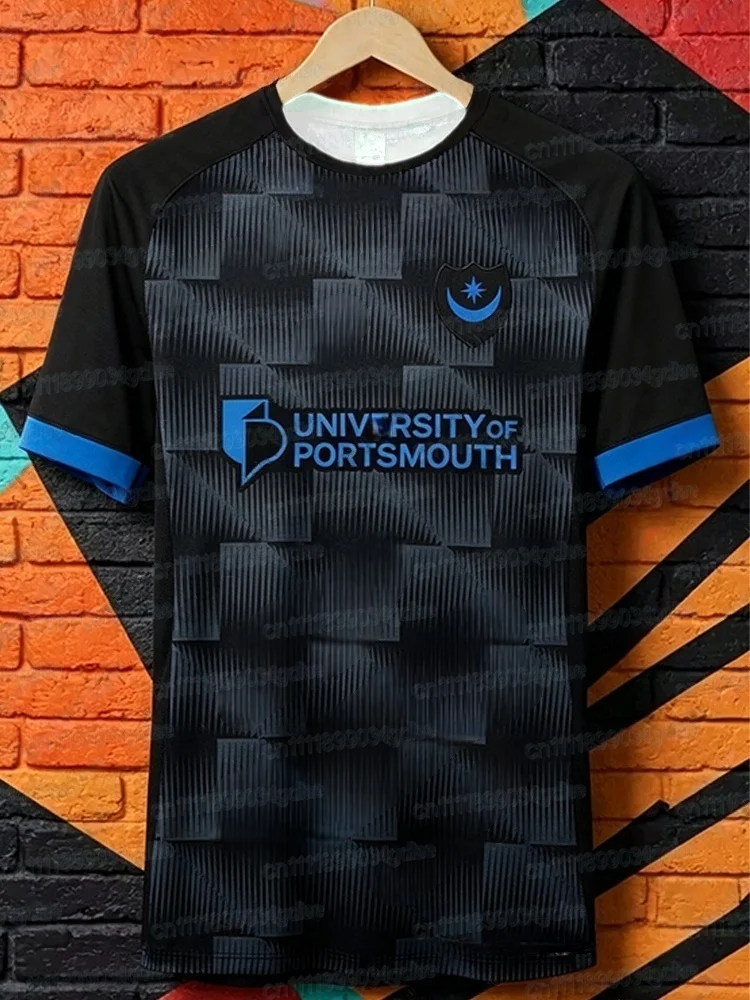 Fußballtrikot Portsmouth Saison 26-27 Herren Sommer 3D Sport T-Shirt Training Schnelltrocknendes Sweatshirt Top Familien-Set – Detail 7