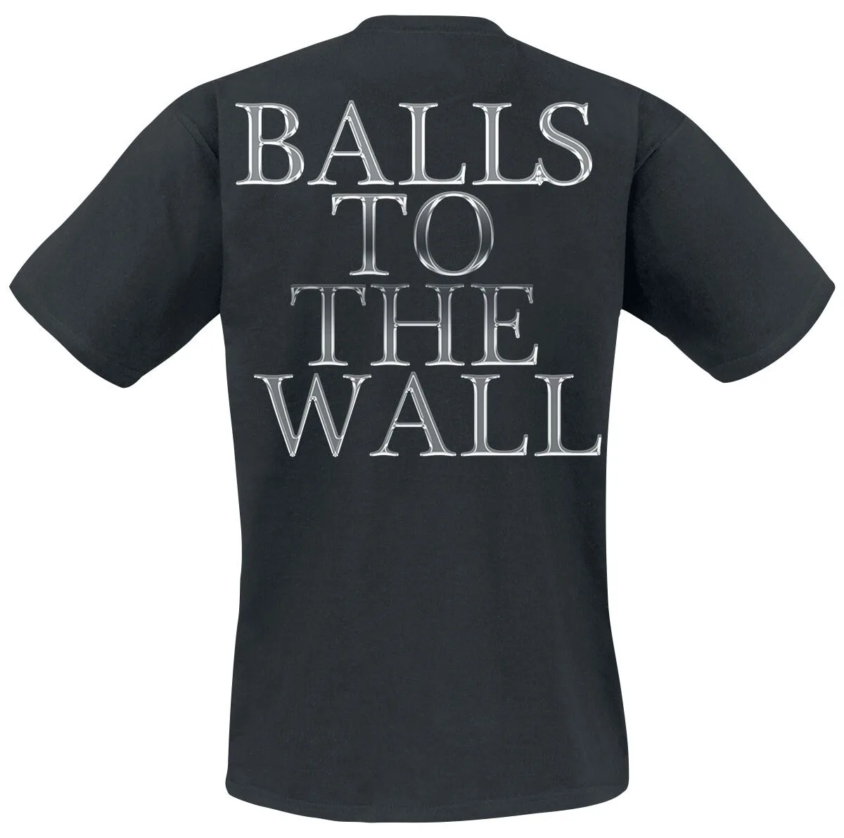 Accept Balls To The Wall Eagle Print Black Cotton T-shirt Men Heavy Metal Unisex Tee