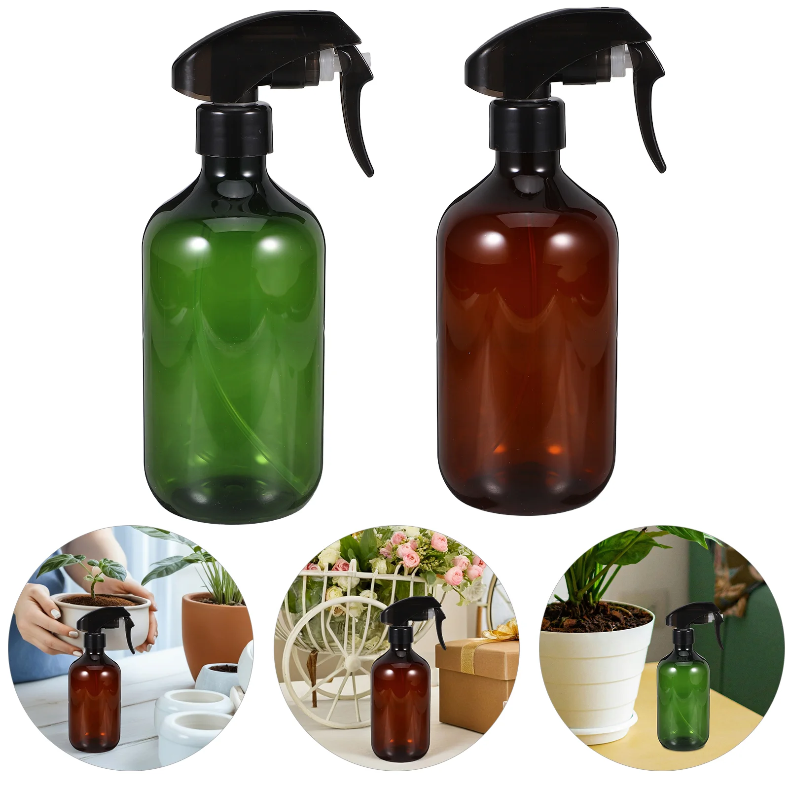 2 Pcs Watering Can Spray Bottles Mist Sprayer for Spraying Paint Plastic Plant Mister Alcohol Travel