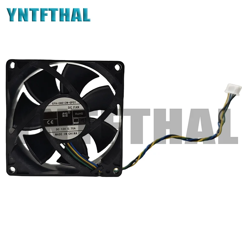 

New EFC-08E12W-GP01 8025 Cooling 12V 0.7A 4Pins Cooler For DWPH Brushless DC Fan 80*80*25MM