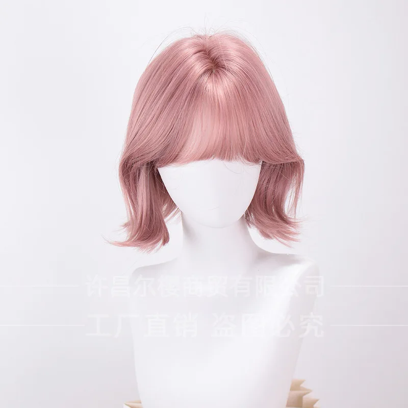 باروكة شعر نسائية صيفية جديدة طويلة مزينة بشعر قصير لون طبيعي يسلط الضوء على فتاة JK يومية مزيفة #3