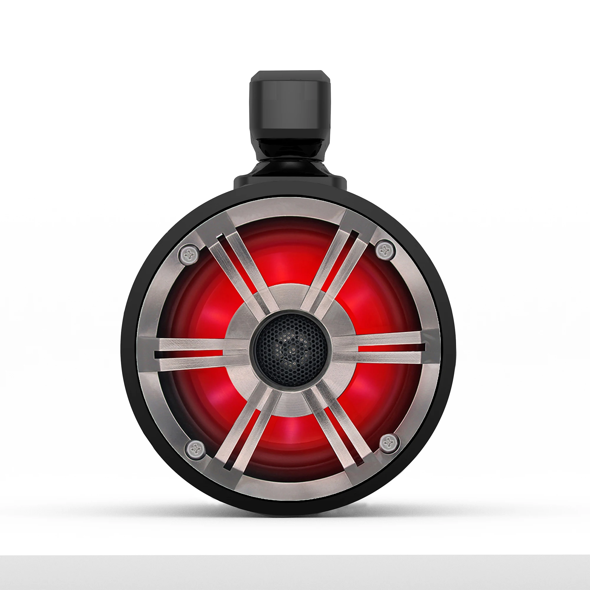 BT Marine 6.5'' LED Light Waterproof Coaxial Tower Speaker H-6108s BT Black IP66 Marine Wake Board for Boat ATV UTV Water Ski - view 4