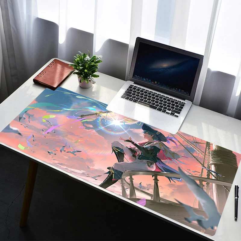 Mouse Pad Laptop Rubber Extended Desktop Mat Computer Gamer HD Mousepad PC Gaming Accessories Wuthering Waves Brant Keyboard Pad