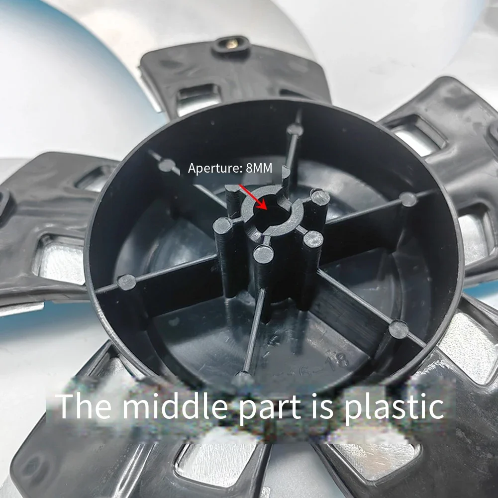 18 Inches Diameter 42cm, Radius 21cm, Aperture 0.8cm 5-blade Design Aluminum Blades Compatible With Various Fans