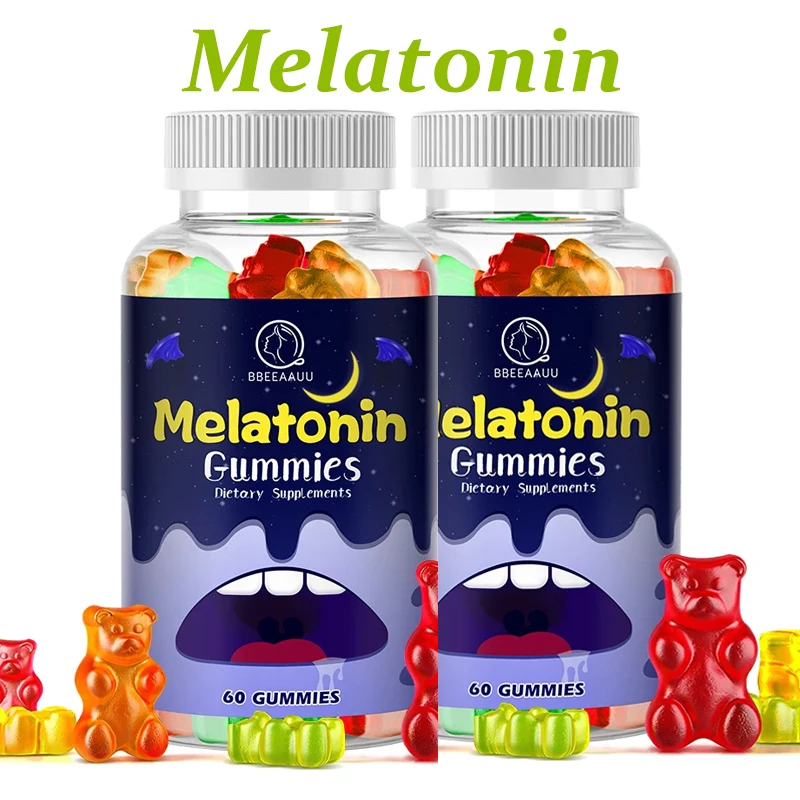 

BBEEAAUU 10mg Melatonin Gummies for Sleep Better Improve Sleep Quality Support Immunity Health Good Night Deep Sleep Good Mood
