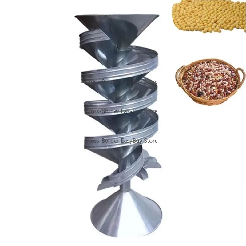 Spiral Gravity Soybean Grain Separator - Multi-Functional Rotary Machine for Beans/Seeds Cleaning & Grading