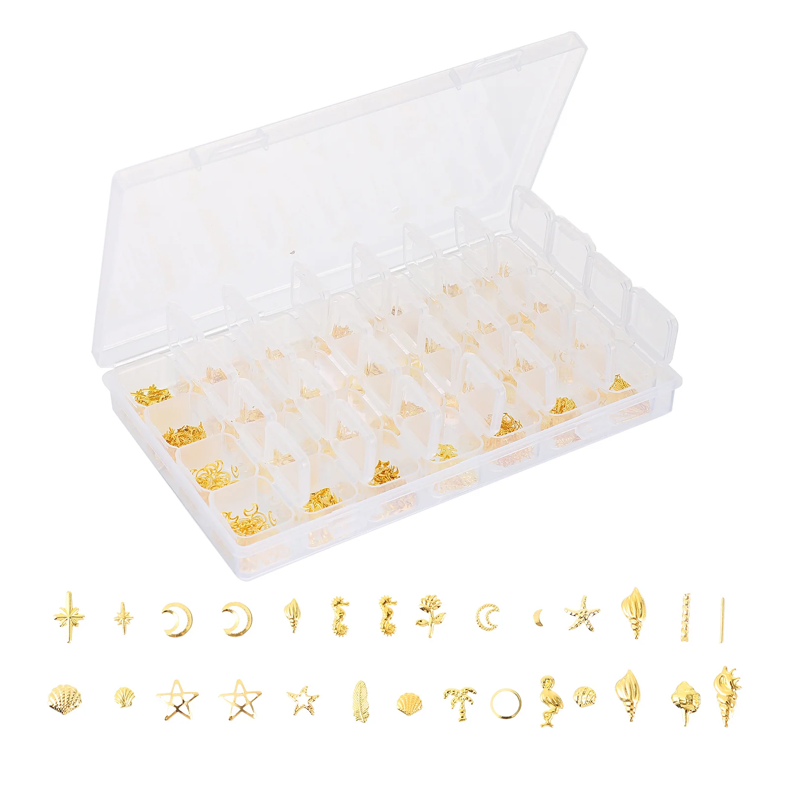 

1 Box Star Moon Nail Decorations Shiny Diy Manicure Ornaments For Phone Case Party Supplies Water Rhinestone Accessories