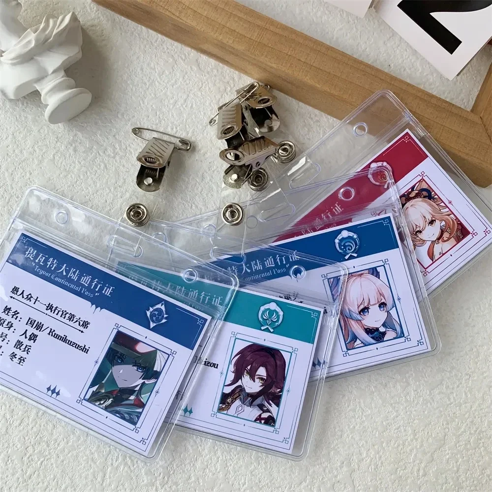 Game Impact Passport Student ID Card Animation PVC Name Cards For Fans Gift Cosplay Can be Custom Made Other Languages Text