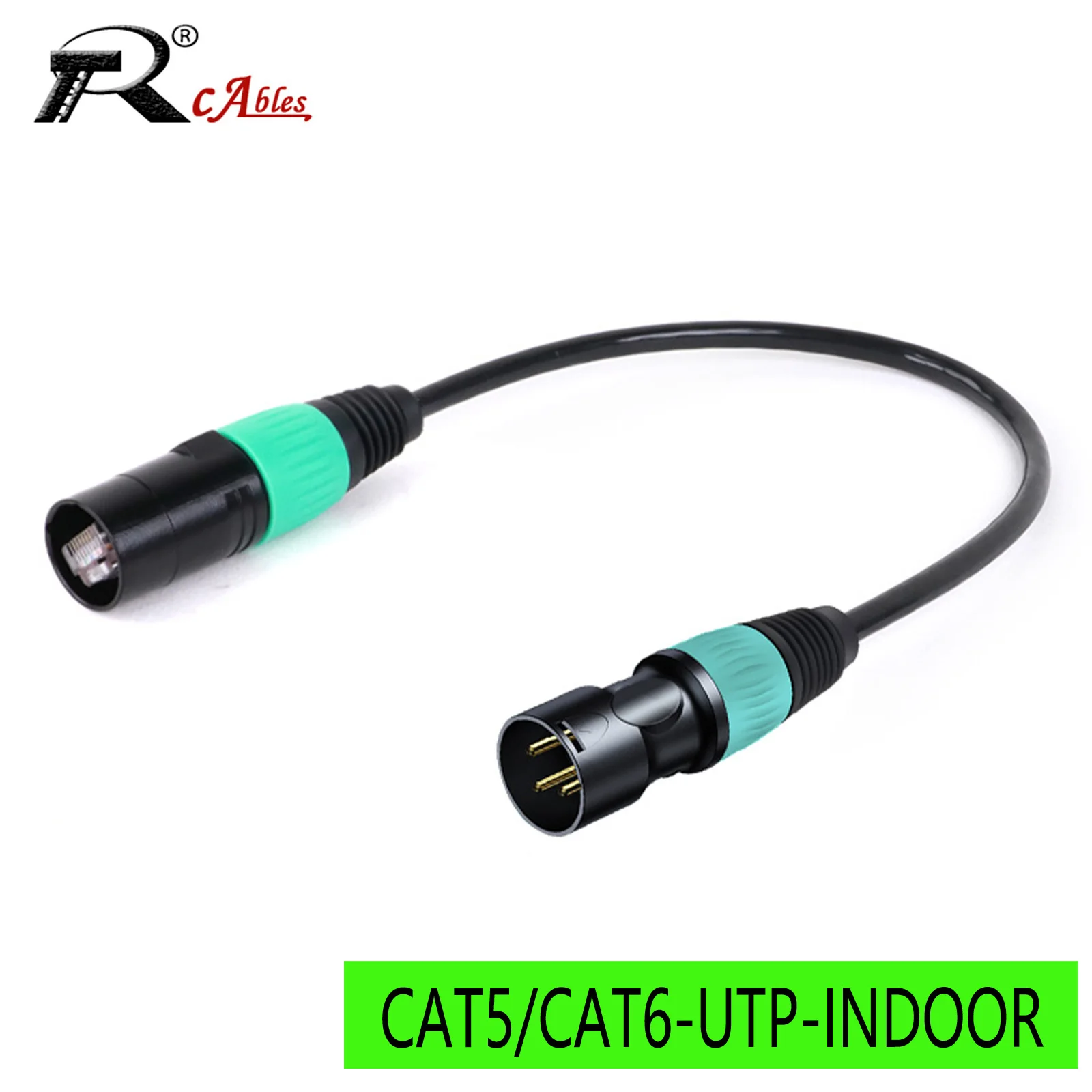 

3PIN XLR to RJ45 Cable-XLR Male to RJ45 Male Ethernet Colorful Connector,CAT5/CAT6 UTP Extension for DMX-CON Controller Series