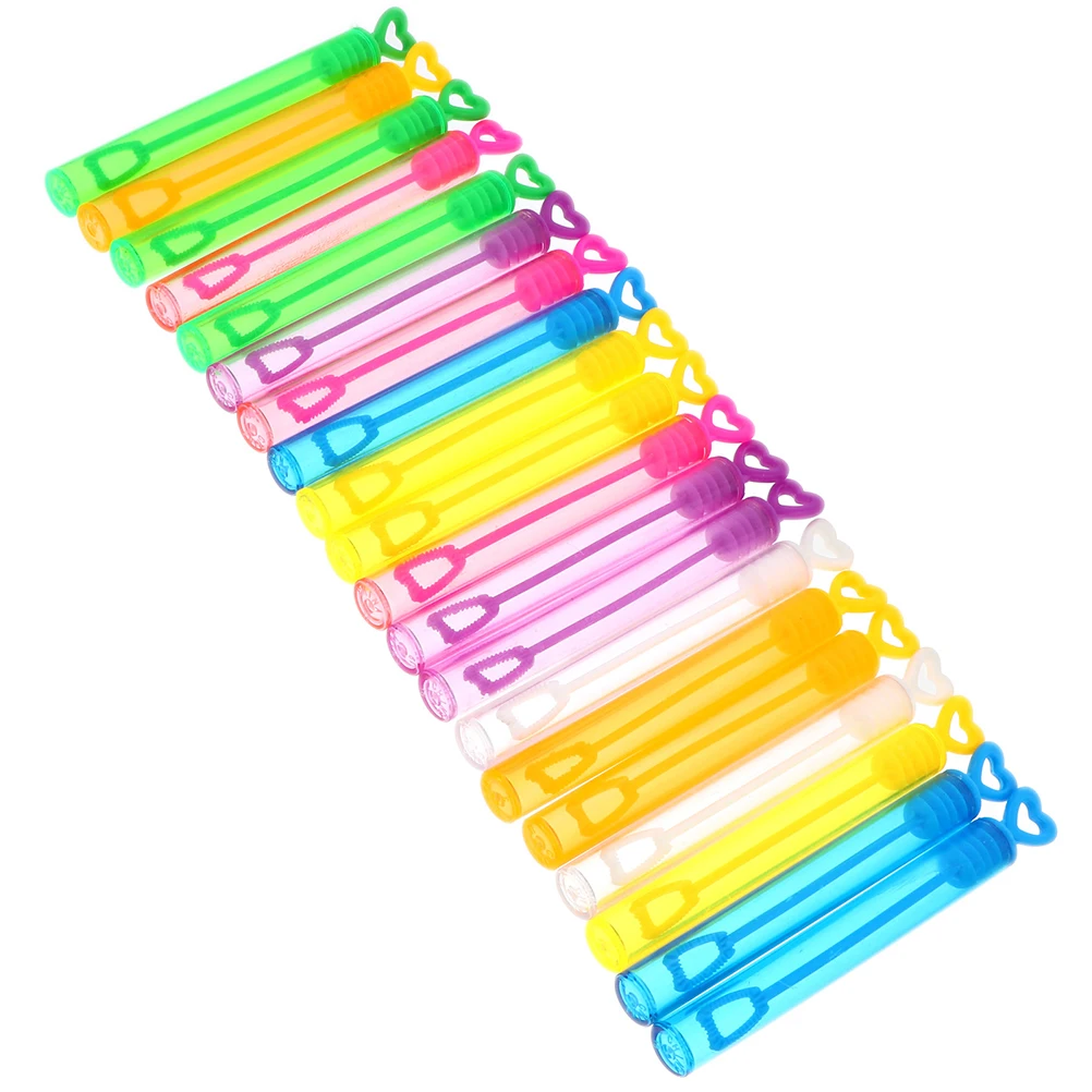 

30 Pcs Kid Empty Bottle of Bubble Tube Party Bag Fillers Bubbles Lollipop Wand Birthday