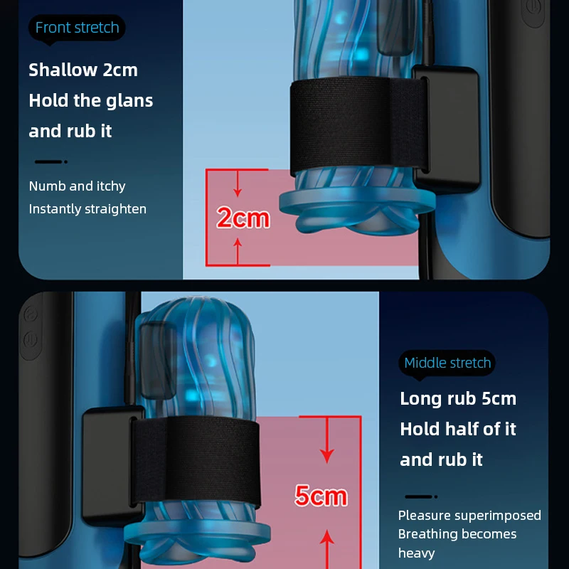 Rechargeable Waterproof Automatic Male Masturbator with Vibration Hands-Free Electric Stroker Cup Adult Toy for Men view 3
