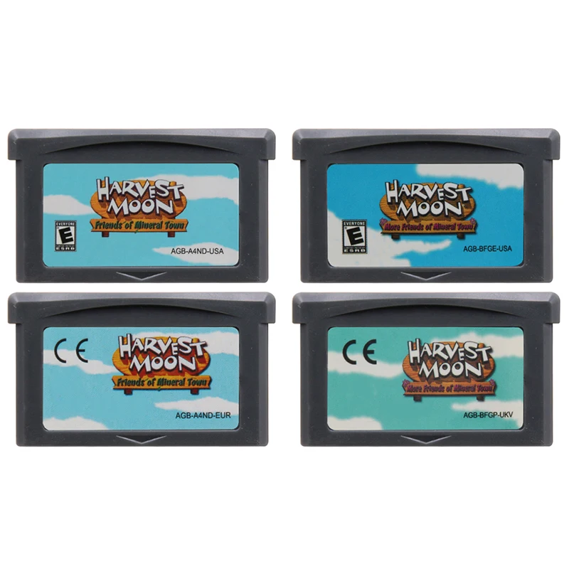 

GBA Game Cartridge hHarvest Moon Series 32 Bit Video Games Console Card