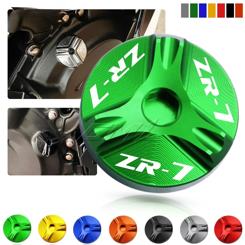 For Kawasaki ZR7 ZR-7 1999-2001 ZR-7S 2001-2006 Motorcycle CNC  Aluminum Engine Oil Drain Plug Sump Nut Cup Cover Oil Filler Cap
