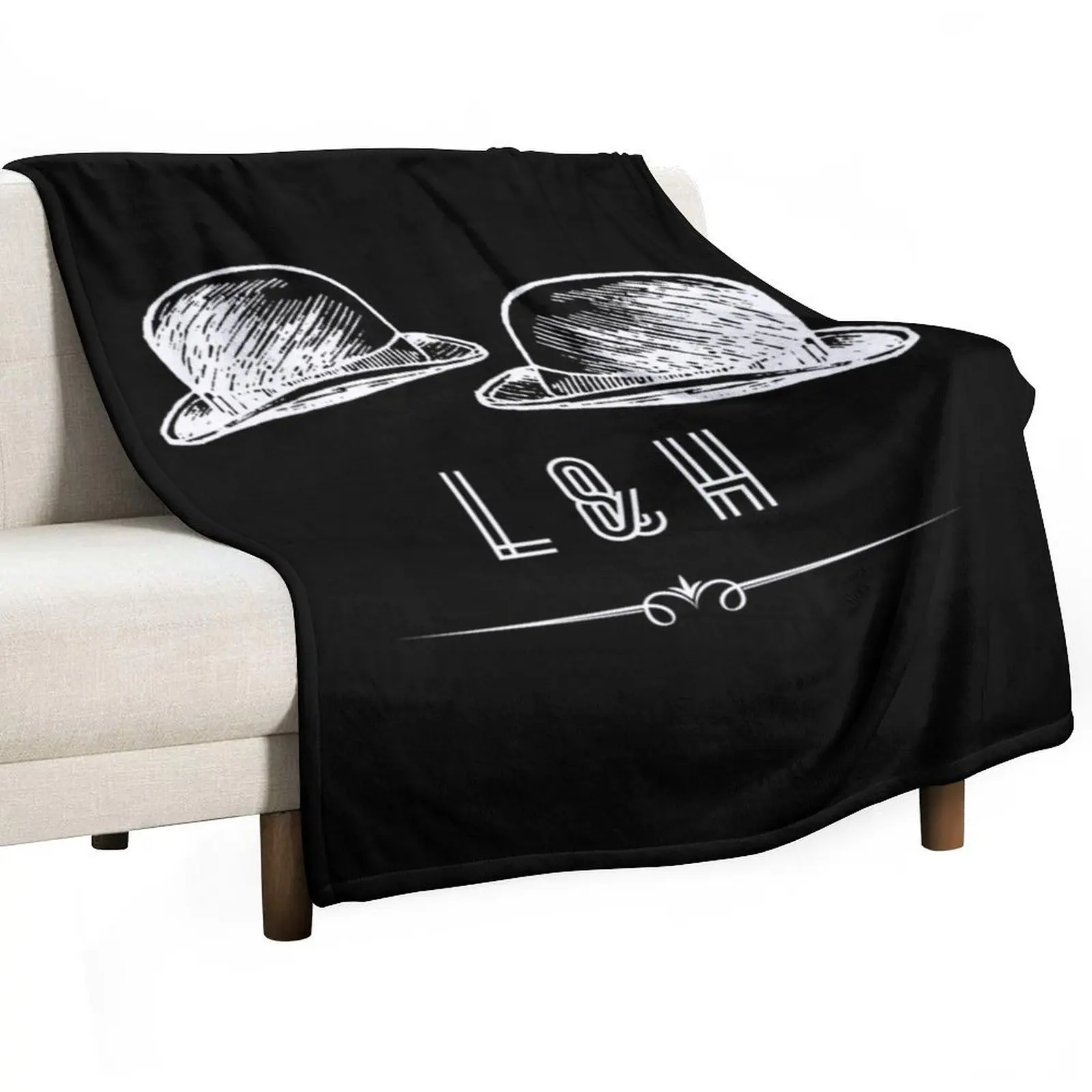 

Laurel and Hardy Tribute design Classic Throw Blanket Heavy Warm Travel Blankets