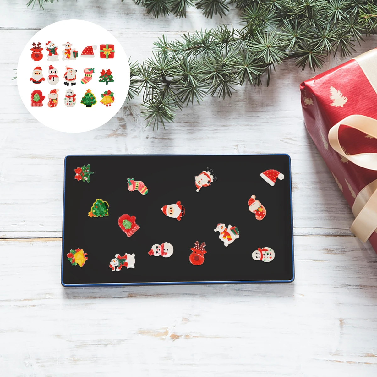 30 Uds. De accesorios para funda de teléfono de muñeco de nieve, dijes de resina hechos a mano de Navidad para joyería, proyectos de manualidades DIY, decoraciones para fiestas