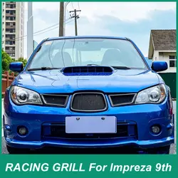 For Subaru Leopard Impreza 2006 07 Front Bumper Racing Grille Upgrade And Adjustment Accessories FRP Material Carbon Fiber Black