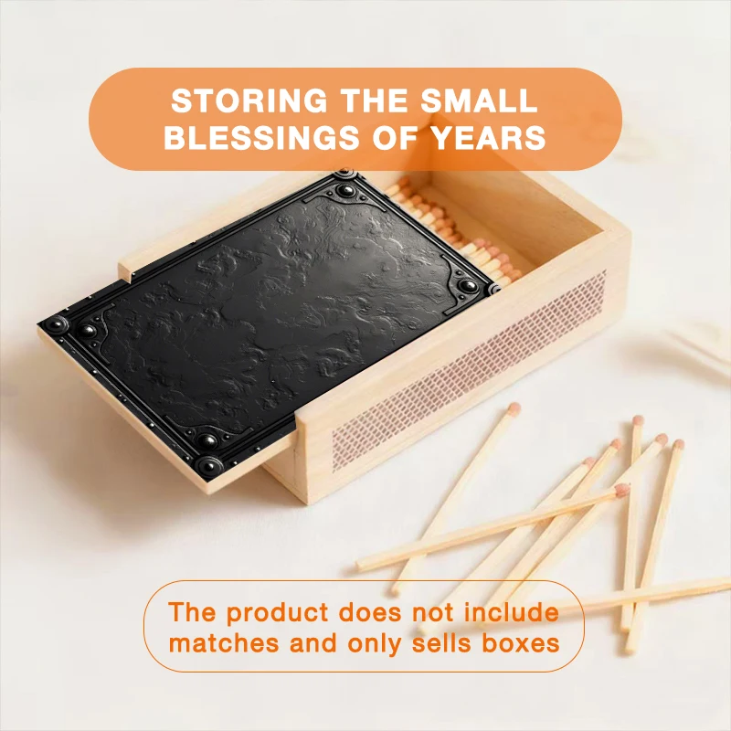 2D Printed Vintage Industrial Metal Rivet Texture Wooden Storage Box, Ideal Gift for Festive Occasions, Perfect for Jewelry, Car