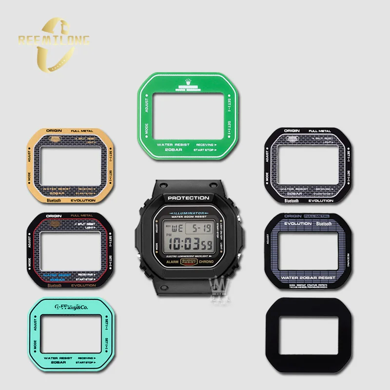 Tempered film Multiple styles available blue black green To prevent glue marks 3M adhesive screen guard For CASIO G-SHOCK DW5600