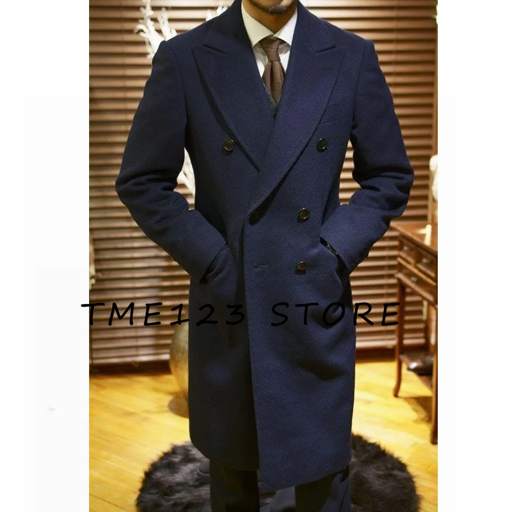 New 2024 Men\'s Woolen Long Coat Business Casual Jacket Men\'s Winter Jackets Elegant Man Coat Clothes Mens Clothing Coats Male