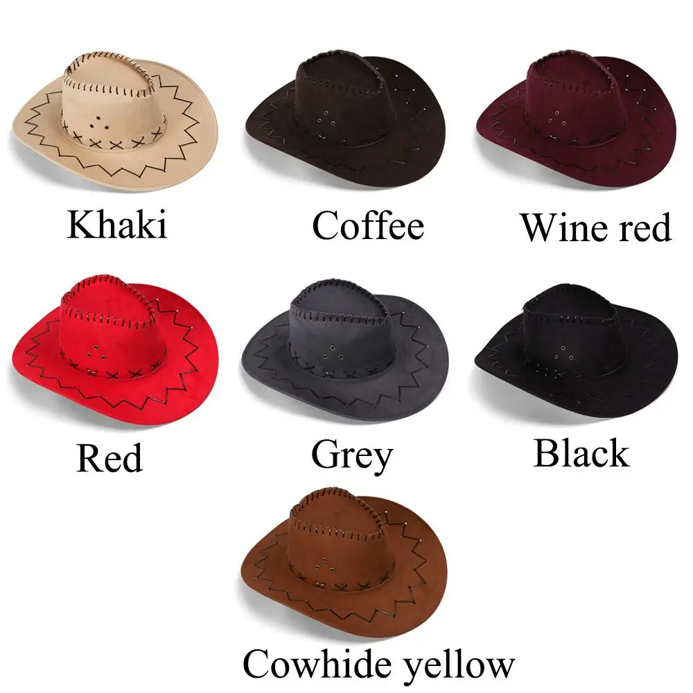 

Womens Mens Hat Wild West Fancy Cowgirl Cowboy Hats Western Headwear Cap