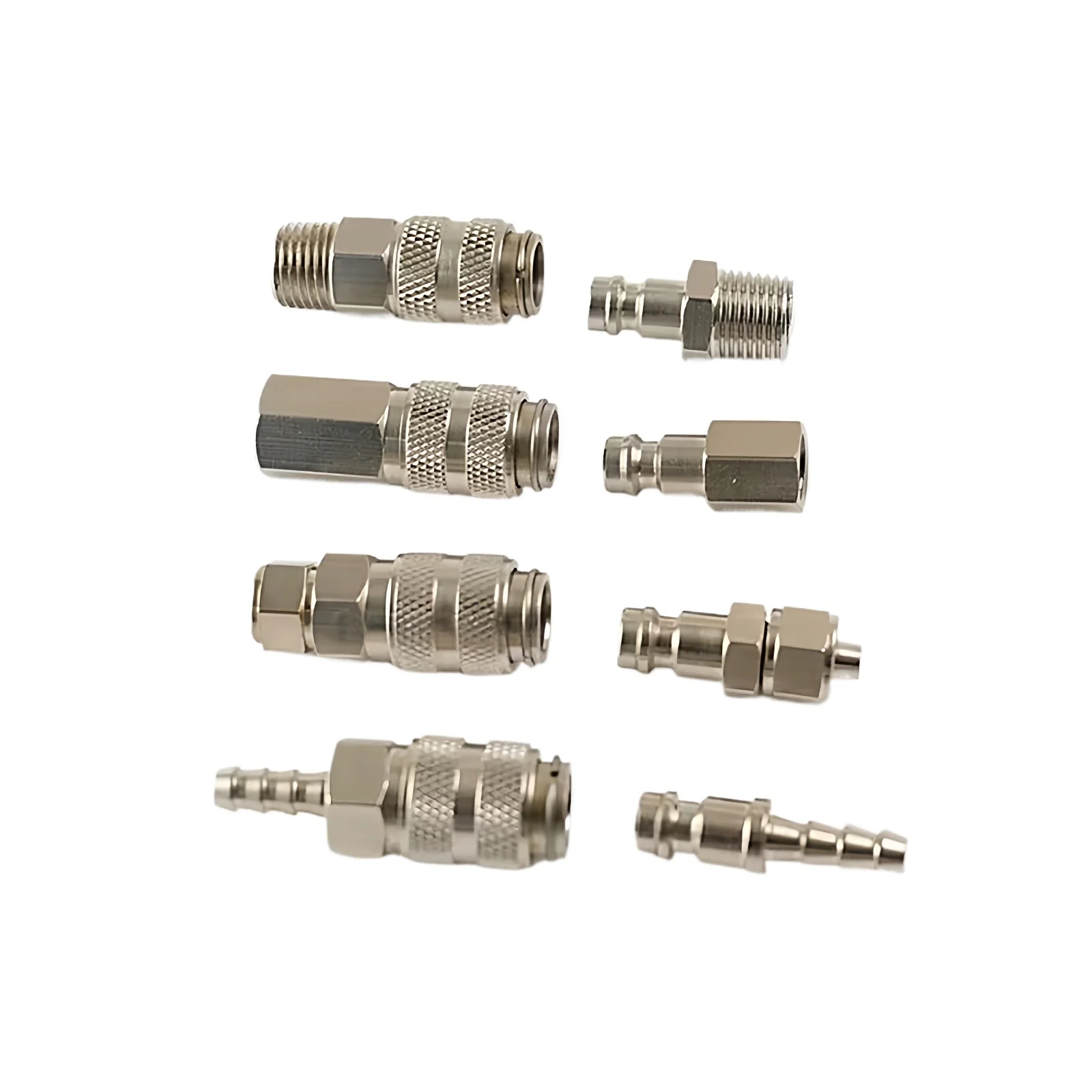 Mini Male Female Twist Hose barb Quick Coupler Branch Fitting Air Hose Connector Nickel-Plated BrASS Pneumatic Accessory