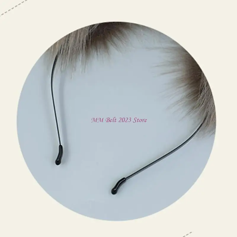 

49ME Женская повязка на голову с конскими ушками, держатель для волос, повязка для волос для макияжа, декор для волос в прямом