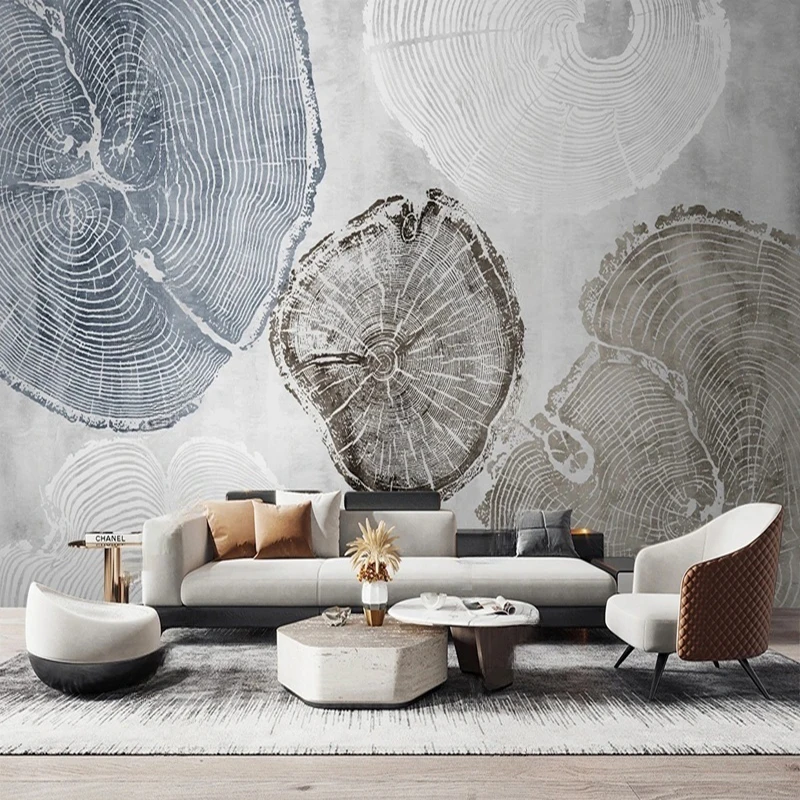 

Custom Nordic Retro Wall Mural Personalized Vintage Background Wallpaper for Living Room Bedroom Customizable Size Wall Print