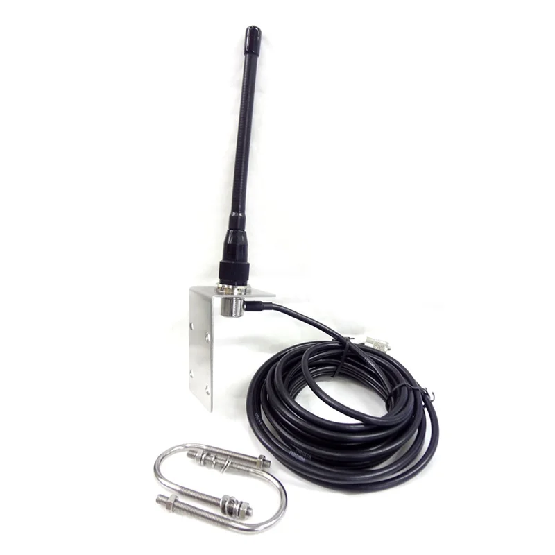 New VHF Marine Antenna 156-163Mhz Rubber Waterproof Mast Aerial with 5M RG-58 Cable for Boat Sailboat Yacht