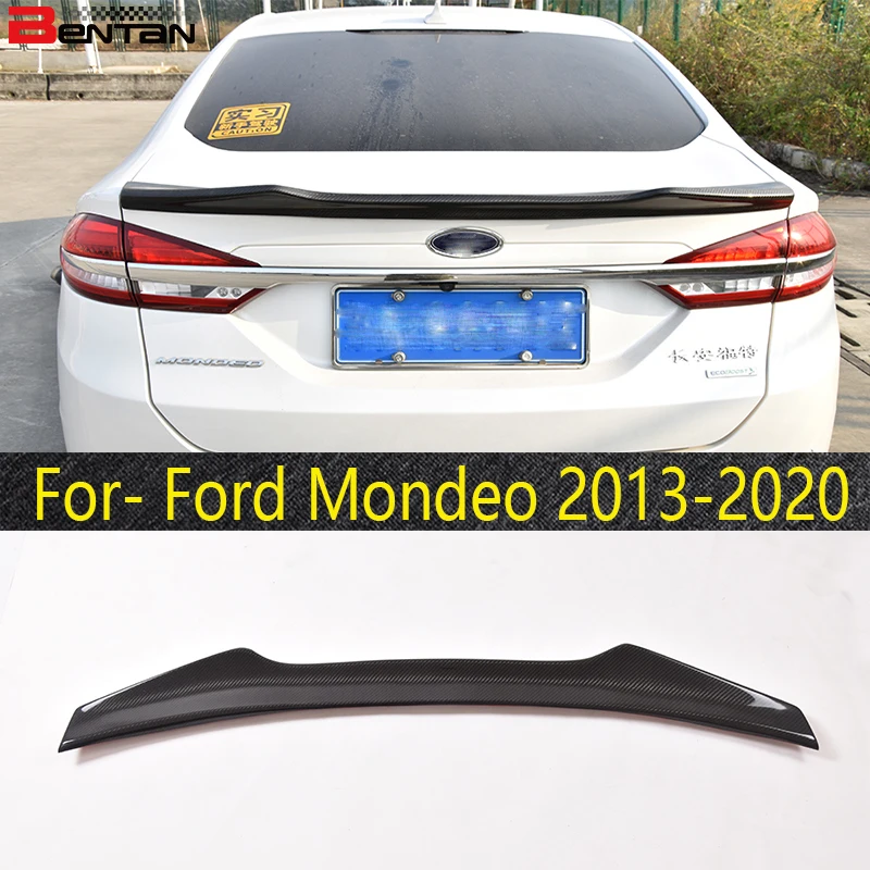 

Car parts carbon fiber rear wing luggage rear spoiler is suitable for Ford Mondeo 2013-2020.